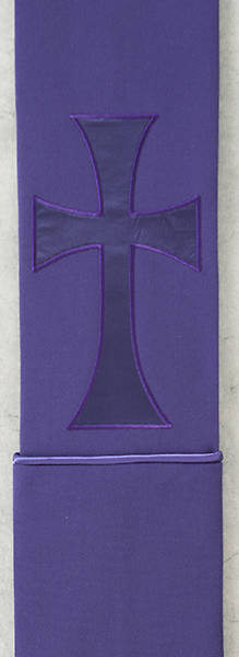 Picture of Purple Deacon Stole Pure and Simple Cross
