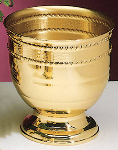 Picture of Brass Floral Vase with Round Base