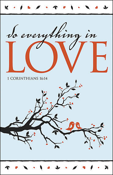 Picture of Do Everything In Love Bulletin - Pack of 100