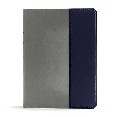 Picture of CSB Apologetics Study Bible for Students, Gray/Navy Leathertouch, Indexed