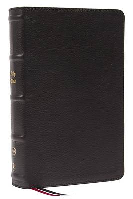 Picture of Kjv, End-Of-Verse Reference Bible, Personal Size Large Print, Genuine Leather, Black, Red Letter, Thumb Indexed, Comfort Print