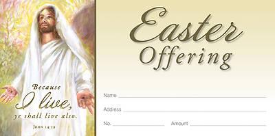 Picture of Because I Live Easter Offering Envelope ENGLISH