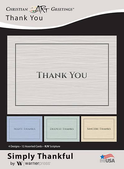 Picture of Simply Thankful Thank You Box Cards (Box of 12)