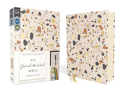 Picture of Niv, Journal the Word Bible, Cloth Over Board, Cream, Red Letter, Comfort Print