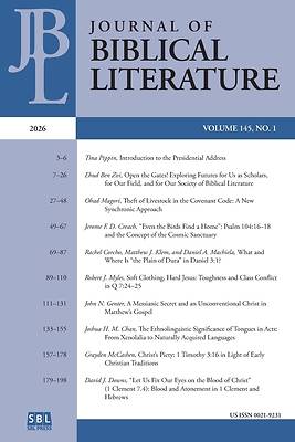 Picture of Journal of Biblical Literature 145.1 (2026)