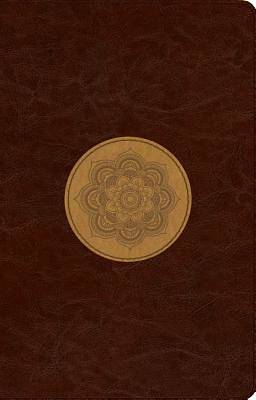 Picture of ESV Large Print Thinline Reference Bible (Trutone, Chocolate/Goldenrod, Emblem Design)