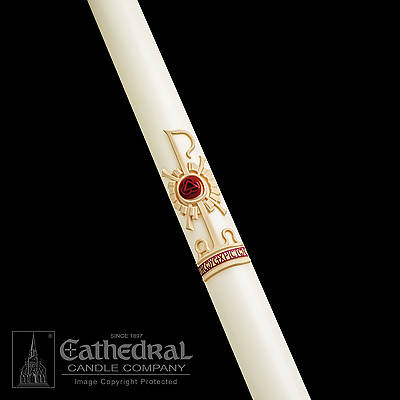 Picture of Cathedral Holy Trinity Paschal Candle 2-1/16" x 36"