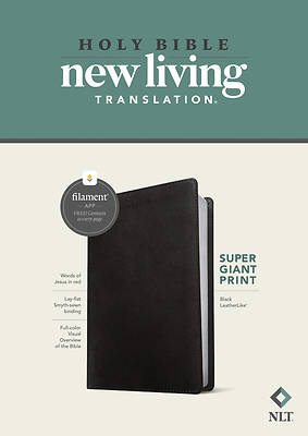 Picture of NLT Super Giant Print Bible, Filament Enabled Edition (Red Letter, Leatherlike, Black)