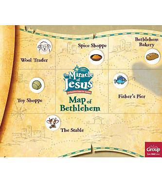 Picture of Miracle of Jesus Map of Bethlehem (pkg. of 10 )
