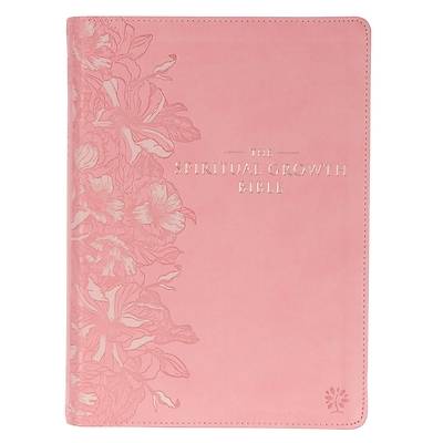 Picture of The Spiritual Growth Bible, Study Bible, NLT - New Living Translation Holy Bible, Faux Leather, Pink