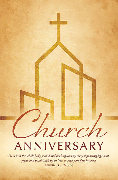 Church Anniversary Grows Bulletin