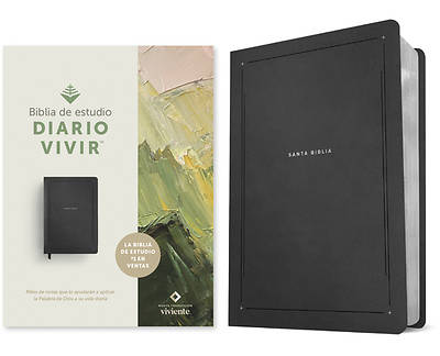 Picture of Biblia de Estudio del Diario Vivir Ntv (Sentipiel, Negro, Letra Roja)