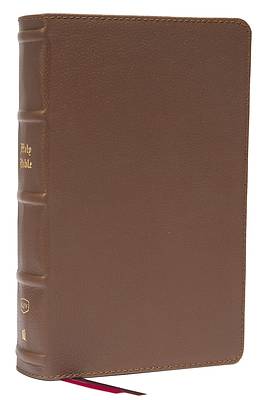 Picture of Kjv, End-Of-Verse Reference Bible, Personal Size Large Print, Genuine Leather, Brown, Red Letter, Comfort Print