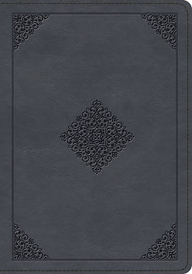 Picture of ESV Large Print Wide Margin Bible (Trutone, Slate Blue, Ornament Design)
