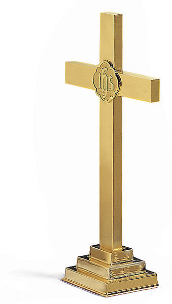 Picture of Small Solid Brass 15" Cross