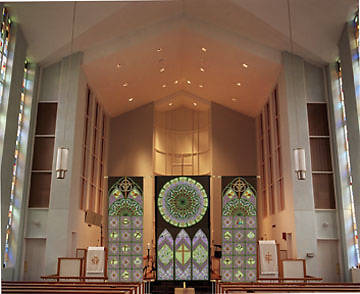 Picture of Stained Glass Stations of the Cross Left Banner 2'X6'
