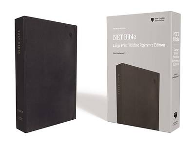 Picture of NET Bible, Thinline Reference, Large Print, Leathersoft, Black, Comfort Print