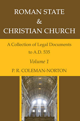 Picture of Roman State & Christian Church Volume 1