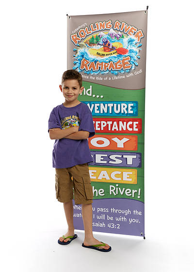 Picture of Vacation Bible School (VBS) 2018 Rolling River Rampage Theme Banner