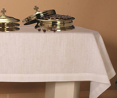Picture of Lin-Look Plain Communion Table Cover - 49"x86"