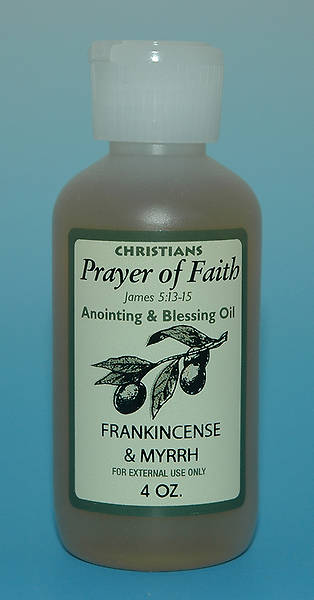 Picture of Anointing Oil Scented with Frankincense and Myrrh 4 Oz Bottle