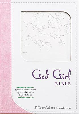Picture of God Girl Bible Snow White/Pretty Pink, Tree Design Duravella