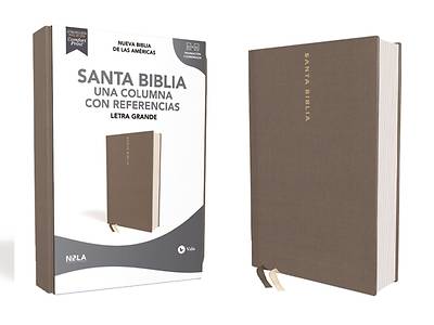 Picture of Nbla Santa Biblia, Una Columna Con Referencias, Letra Grande, Tapa Dura/Tela, Gris, Edición Letra Roja