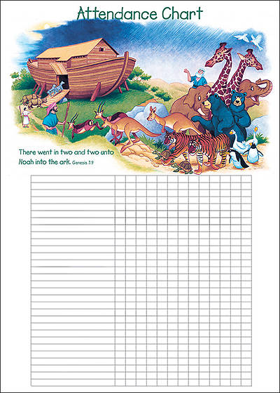 Picture of Noah's Ark Attendance Chart