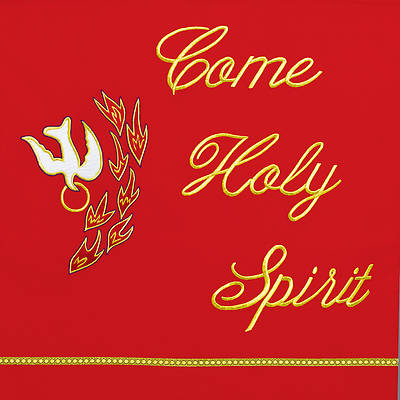 Picture of Word Series Red Pentecost Altar Antependia