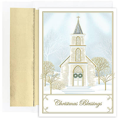 Picture of Christmas Church Christmas Collection Boxed Cards - Box of 16