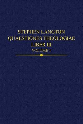 Picture of Stephen Langton, Quaestiones Theologiae