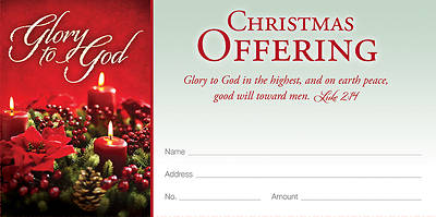 Picture of Glory God Highest Christmas Offering Envelope