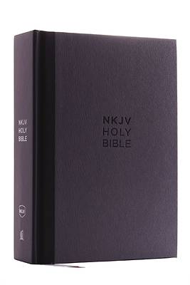Picture of NKJV, Compact Single-Column Reference Bible, Hardcover, Gray, Red Letter Edition, Comfort Print