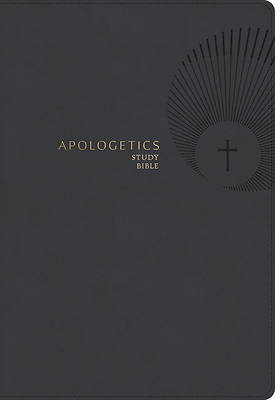 CSB Apologetics Study Bible, Revised & Updated, Easy-To-Read Optimal Type, Charcoal Leathertouch