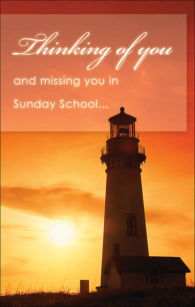 Picture of Missing You-Sunday School Postcard 25pk