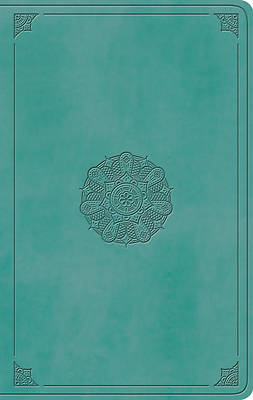 Picture of ESV Large Print Value Thinline Bible (Trutone, Turquoise, Emblem Design)