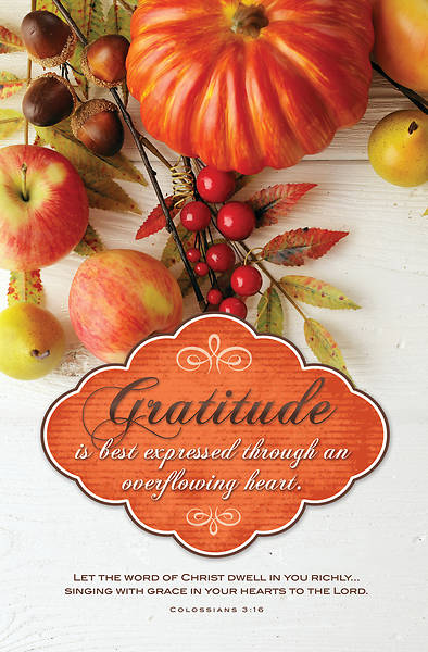 Picture of Gratitude Thanksgiving Regular Size Bulletin