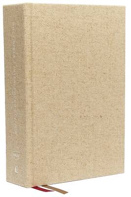 Picture of Nkjv, Interleaved Bible, Hardcover, Tan, Red Letter, Comfort Print