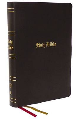 Picture of KJV Holy Bible, Super Giant Print Reference Bible, Brown, Bonded Leather, 43,000 Cross References, Red Letter, Thumb Indexed, Comfort Print