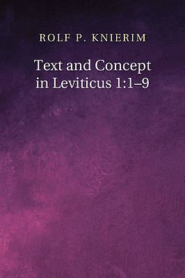Picture of Text and Concept in Leviticus 1