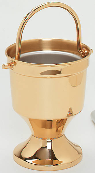 Picture of Koleys K164B/BRONZE 7" Holy Water Pot w/ Sprinkler & Liner