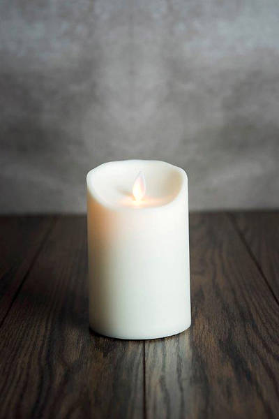 Picture of 5" Mystic Flameless White Outdoor Candle