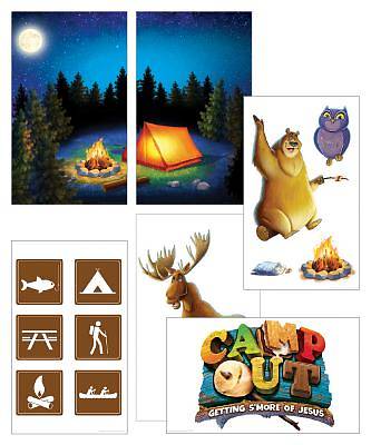 Picture of Vacation Bible School (VBS) 2017 Camp Out Giant Decorating Poster Pack (set of 6 posters)