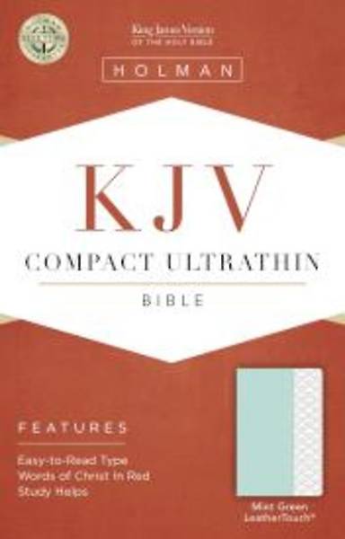 Picture of KJV Compact Ultrathin Bible, Mint Green Leathertouch