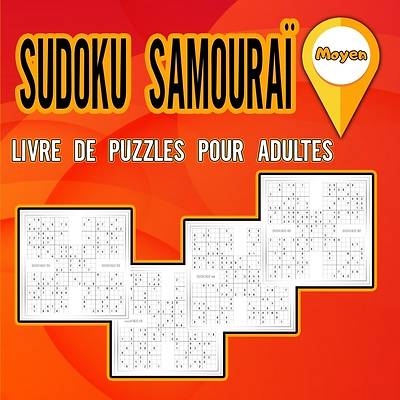 Picture of Livre de puzzles Sudoku Samouraï pour adultes Moyen