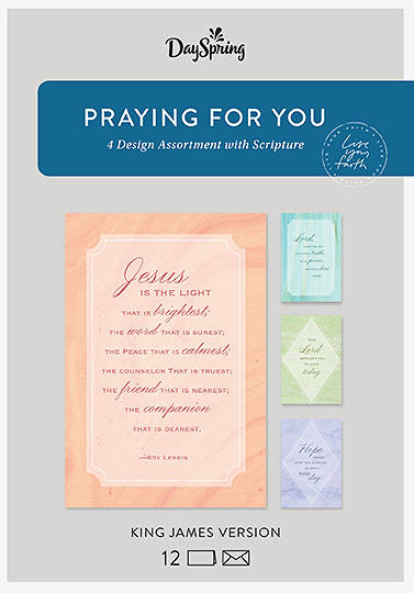 Picture of Praying for You Cards, Box of 12 (KJV)
