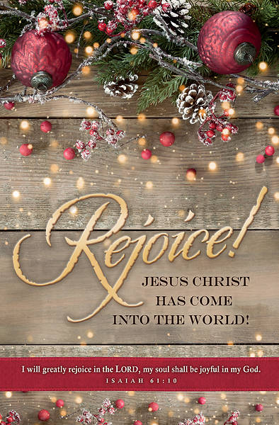 Picture of Rejoice! Jesus Christ Has Come Christmas Regular Size Bulletin