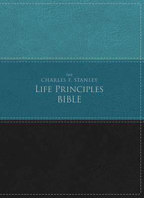 Picture of NIV, the Charles F. Stanley Life Principles Bible, Imitation Leather, Green/Black, Red Letter Edition