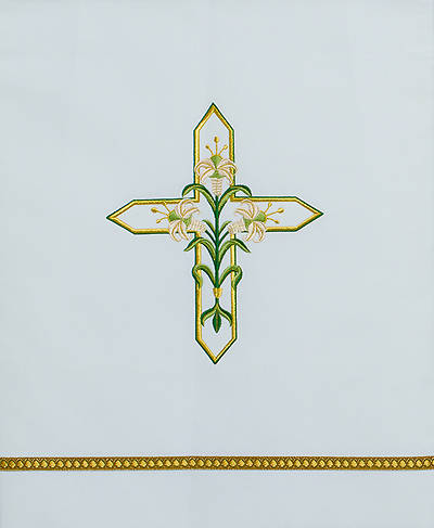 Picture of Word Series White Easter Pulpit Scarf