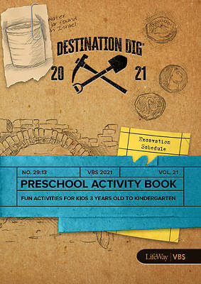 Picture of Vacation Bible School VBS 2021 Destination Dig Unearthing the Truth About Jesus Preschool Activity Book
